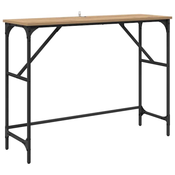 vidaXL Konsoollaud K&auml;sit&ouml;&ouml;puu 100 x 32 x 75 cm Tehispuit