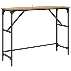 Konzolový stolek Artisanový dub 100 x 32 x 75 cm - obrázek 2