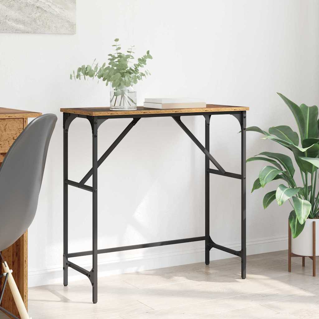 Mobilă și Mobilier - Masă de consolă Lemn vechi 75 x 32 x 75 cm Lemn compozit