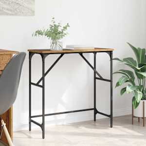 Konzolna miza Star les 75 x 32 x 75 cm Konstruiran les