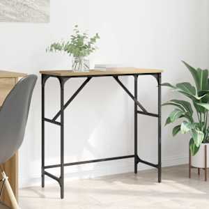 Konzolna miza Umetni hrast 75 x 32 x 75 cm Konstruiran les