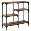 vidaXL Konsoollaud Vana puit 80 x 29 x 75 cm Tehispuit