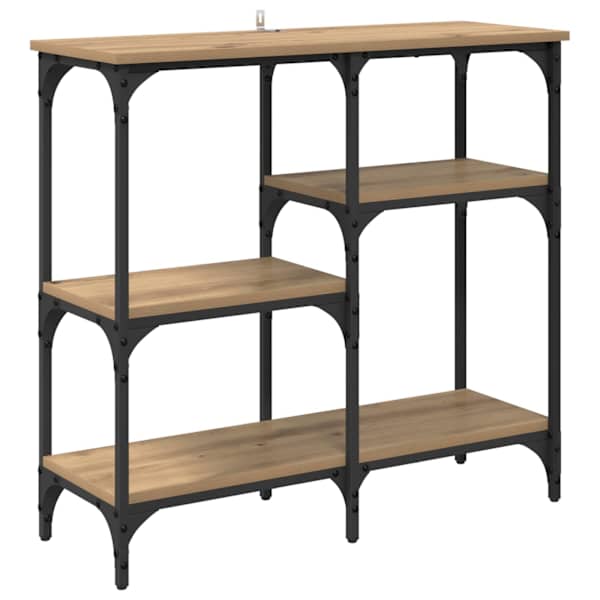 vidaXL Konsoollaud K&auml;sit&ouml;&ouml;puu 80 x 29 x 75 cm Tehispuit