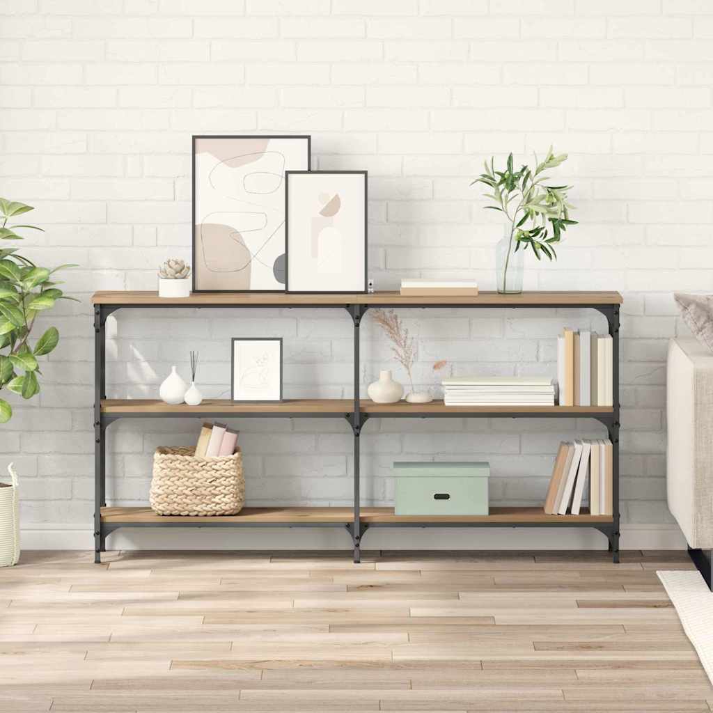 vidaXL Masă de consolă Stejar Artizanal 150 x 29 x 75 cm