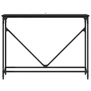 Konzolový stolek Černý dub 102 x 23 x 75 cm kompozitní dřevo - obrázek 5