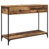 vidaXL Konsoollaud Vana puit 100 x 34,5 x 75 cm Tehispuit
