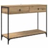 vidaXL Konsoollaud K&auml;sit&ouml;&ouml;puu 100 x 34,5 x 75 cm Tehispuit