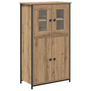Vysoký bufet Artisanový dub 62 x 32 x 106,5 cm kompozitní dřevo - obrázek 2