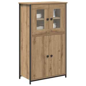 Vysoký bufet Artisanový dub 62 x 32 x 106,5 cm kompozitní dřevo - obrázek 3