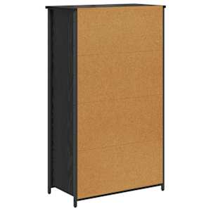 Vysoký bufet Černý dub 62 x 32 x 106,5 cm kompozitní dřevo - obrázek 8