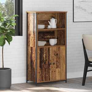 Vysoký bufet Staré dřevo 62 x 36 x 121,5 cm kompozitní dřevo - obrázek 1