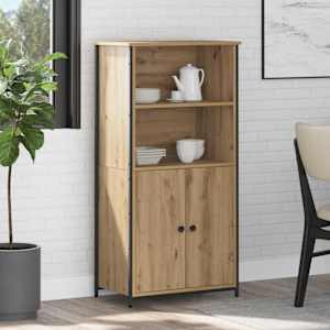 Vysoký bufet Artisanový dub 62 x 36 x 121,5 cm kompozitní dřevo - obrázek 1