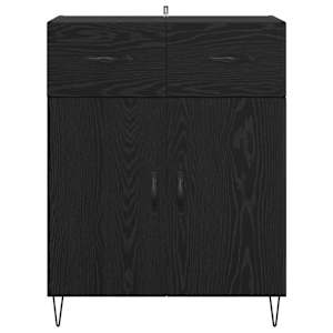 Servírovací skříň Černý dub 69,5 x 34 x 90 cm kompozitní dřevo - obrázek 6