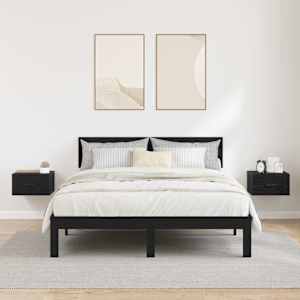 Noční skříňka 2 pcs Černý dub 35 x 35 x 20 cm Kompozitní dřevo - obrázek 4
