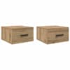 vidaXL &Ouml;&ouml;lambi kapp 2 tk 35 x 35 x 20 cm Tehispuit K&auml;sit&ouml;&ouml;puu