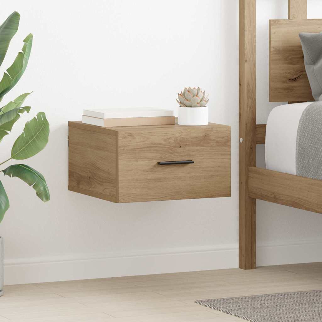 Mese - Dulap de noapte 2 pcs stejar artizanal 35 x 35 x 20 cm