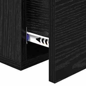 Noční skříňka 2 pcs Černý dub 35 x 35 x 20 cm Kompozitní dřevo - obrázek 10