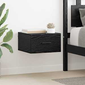 Noční skříňka 2 pcs Černý dub 35 x 35 x 20 cm Kompozitní dřevo - obrázek 1