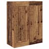 vidaXL Seinakapp Vana puit 69,5 x 34 x 90 cm Tehispuit
