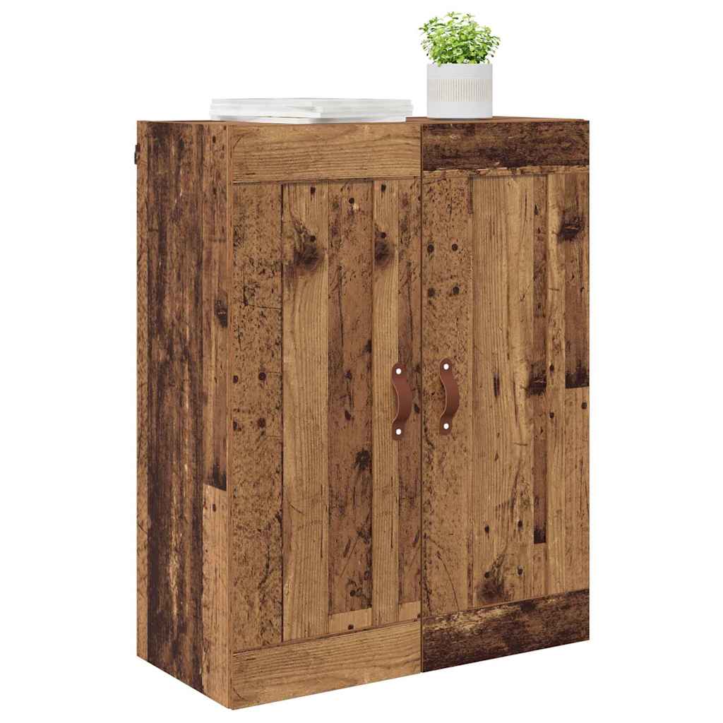 vidaXL Wandkast Oud Hout 69,5 x 34 x 90 cm Bewerkt hout