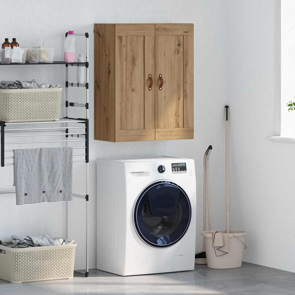 vidaXL Dulap montat pe perete Stejar Artizanal 69,5 x 34 x 90 cm