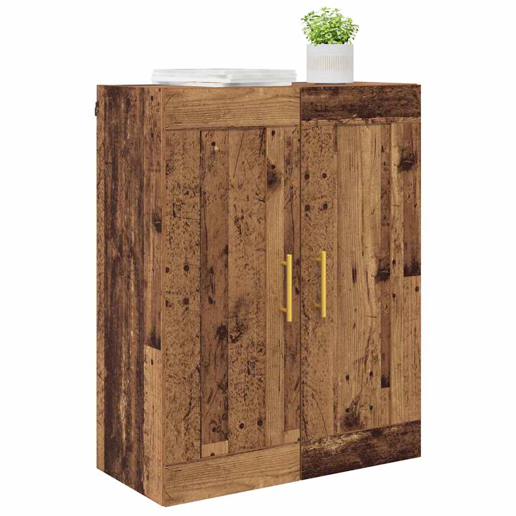 vidaXL Wandkast Oud Hout 69,5 x 34 x 90 cm Bewerkt hout