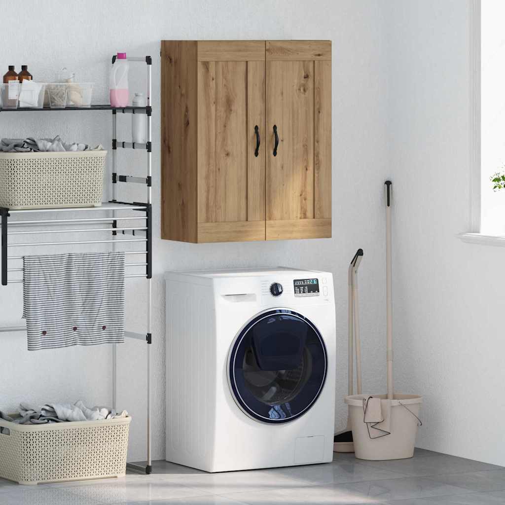 Bufete și comode - Dulap montat pe perete Stejar Artizanal 69,5 x 34 x 90 cm