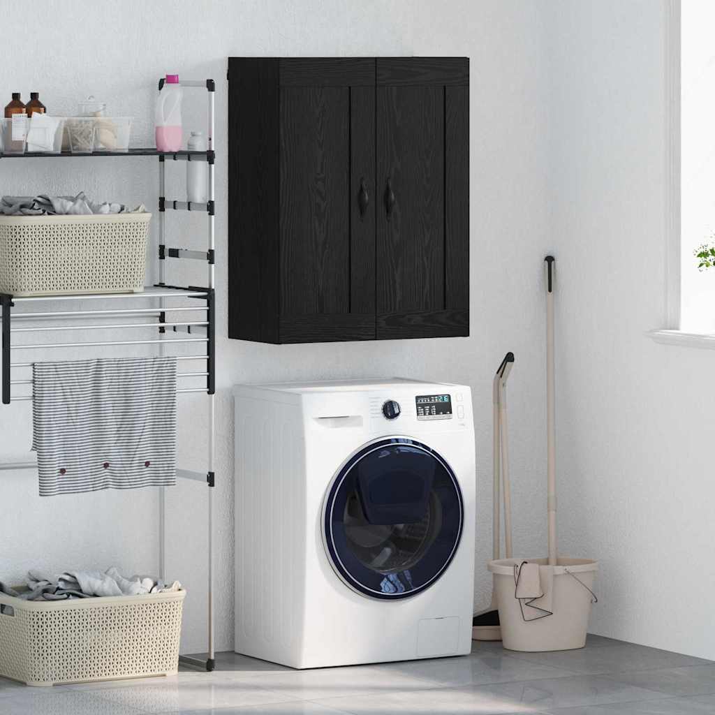 Bufete și comode - Dulap montat pe perete Stejar Negru 69,5 x 34 x 90 cm