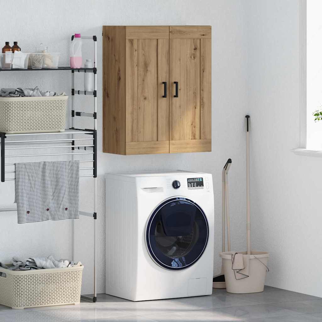 Bufete și comode - Dulap montat pe perete Stejar Artizanal 69,5 x 34 x 90 cm