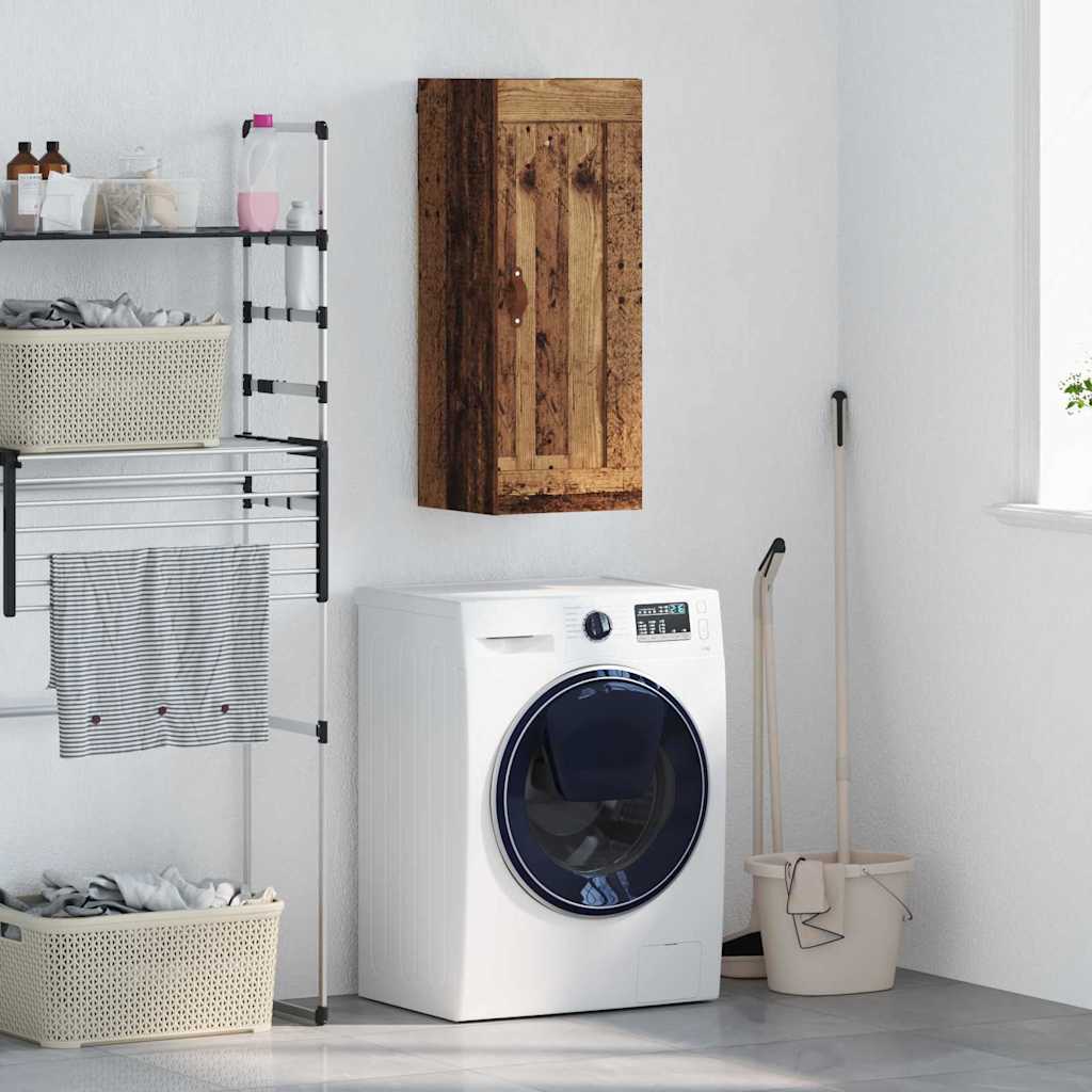 vidaXL Dulap montat pe perete Lemn Vechi 34,5 x 34 x 90 cm