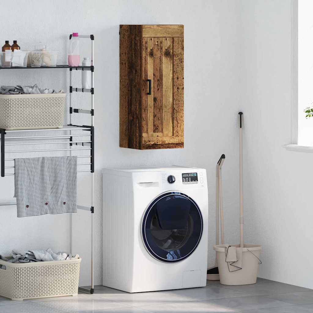 Bufete și comode - Dulap montat pe perete Lemn Vechi 34,5 x 34 x 90 cm