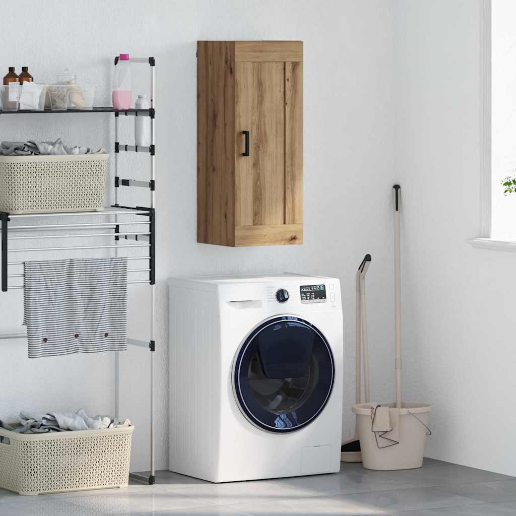 Bufete și comode - Dulap montat pe perete Stejar Artizanal 34,5 x 34 x 90 cm