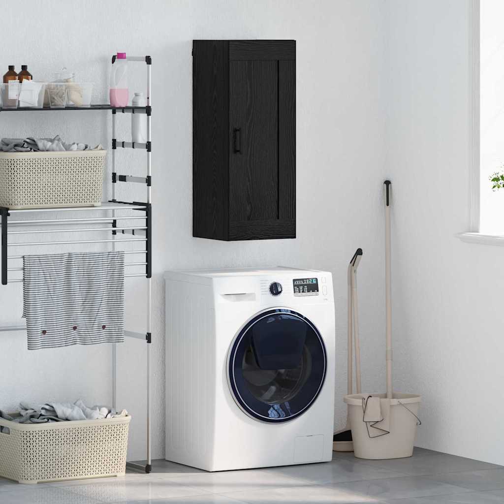 Bufete și comode - Dulap montat pe perete Stejar Negru 34,5 x 34 x 90 cm