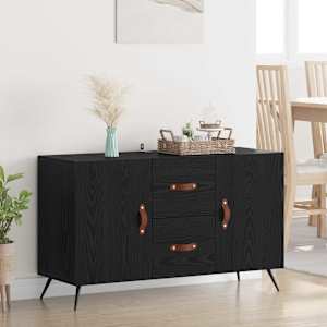 Servírovací skříň Černý dub 100 x 36 x 60 cm kompozitní dřevo - obrázek 1