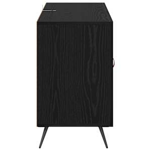 Servírovací skříň Černý dub 100 x 36 x 60 cm kompozitní dřevo - obrázek 7
