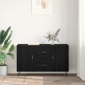 Servírovací skříň Černý dub 100 x 36 x 60 cm kompozitní dřevo - obrázek 4
