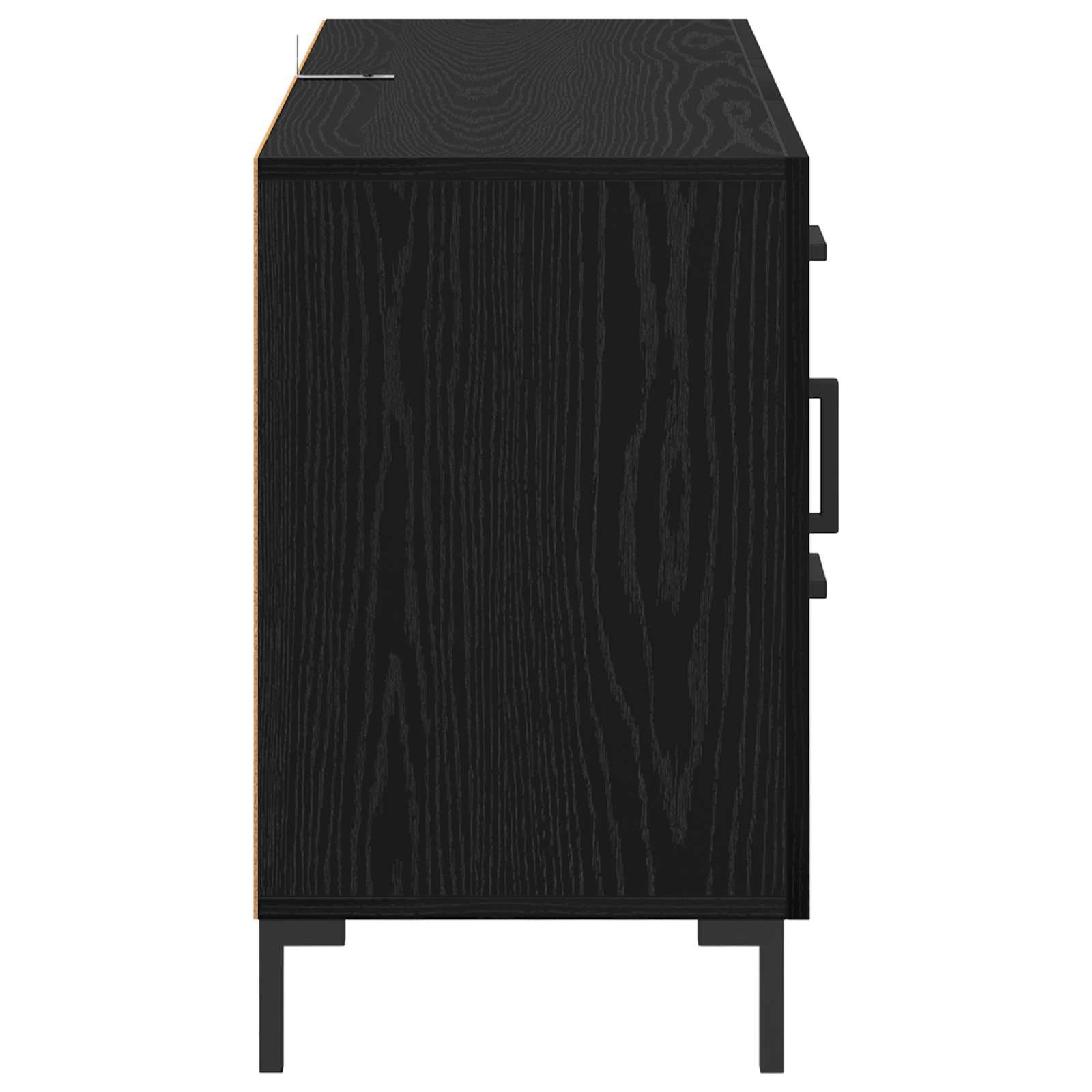 Strani šal Črna Orehovina 100 x 36 x 60 cm Konstruiran les - slika 7