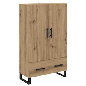 Vysoký bufet Artisanový dub 69,5 x 30 x 115 cm kompozitní dřevo - obrázek 2