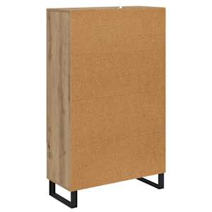 Vysoký bufet Artisanový dub 69,5 x 30 x 115 cm kompozitní dřevo - obrázek 8