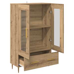 Vysoký bufet se zásuvkou Artisanový dub 69,5 x 31 x 115 cm - obrázek 5