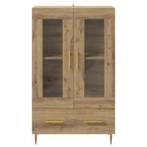 Vysoký bufet se zásuvkou Artisanový dub 69,5 x 31 x 115 cm - obrázek 6