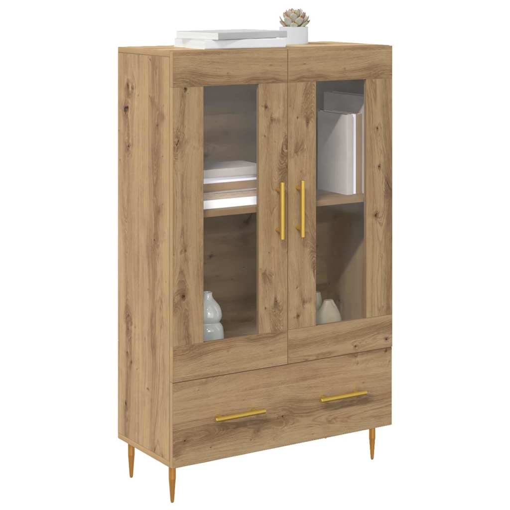vidaXL Highboard met lade Artisan Eiken 69,5 x 31 x 115 cm