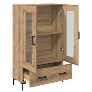 Vysoký bufet Artisanový dub 69,5 x 31 x 115 cm kompozitní dřevo - obrázek 5
