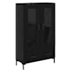 vidaXL K&otilde;rgushein Must tamm 69,5 x 31 x 115 cm Tehispuit