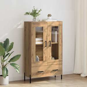 Vysoký bufet Corona Artisanový dub 69,5 x 31 x 115 cm - obrázek 1