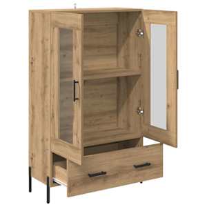 Vysoký bufet Corona Artisanový dub 69,5 x 31 x 115 cm - obrázek 5