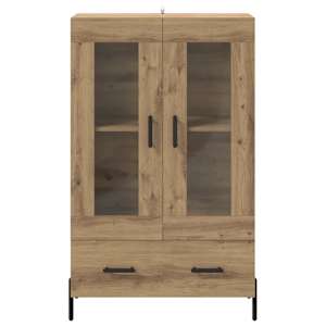 Vysoký bufet Corona Artisanový dub 69,5 x 31 x 115 cm - obrázek 6