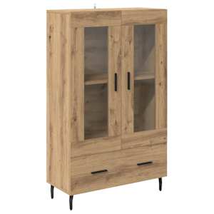 Vysoký bufet Artisanový dub 69,5 x 31 x 115 cm kompozitní dřevo - obrázek 2