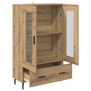 Vysoký bufet Artisanový dub 69,5 x 31 x 115 cm kompozitní dřevo - obrázek 5