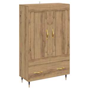 Vysoký bufet Artisanový dub 69,5 x 31 x 115 cm kompozitní dřevo - obrázek 2